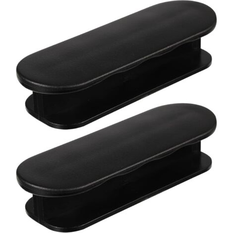Lot De 2 Poignées De Porte De Balcon Adhésives Poignées De Porte De Terrasse Extérieure Poignées De Tiroir Pour Poignée De Meuble, Porte En Verre, Poignée De Fenêtre-noir