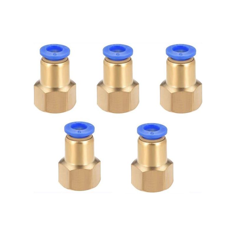 Druckanschluss-rohrverschraubungsadapter 8 Mm Rohrdurchmesser Schlauchanschluss 5 Stück (r1/2)