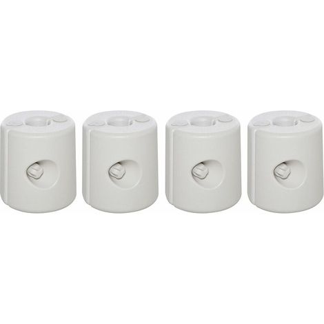 Set Mit 4 Zylindrischen Ballastgewichten Für Pavillons, Festzelte Und Zelte, Abmessungen Ø 22 / Ø 24 X 25 Cm (höhe), Polyethylen, Weiß