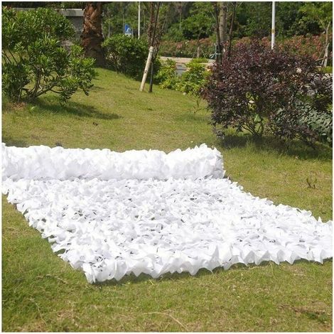 Sonnensegel-schutznetz Für Garten, Tarnnetz, Sonnensegel, Plane, Isolierung Für Versteckte Gewächshäuser Und Gärten, Doppellagig, Weiß, 3 X 5 M