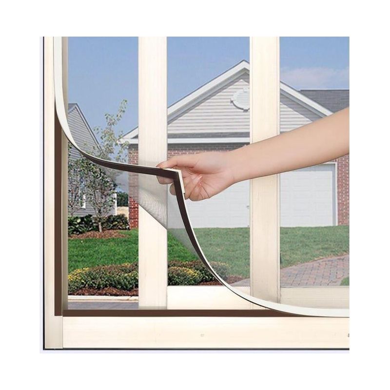 Fenster-moskitonetz Mit Innovativer Magnetbefestigung, Waschbar, Weiß, 100 X 120 Cm