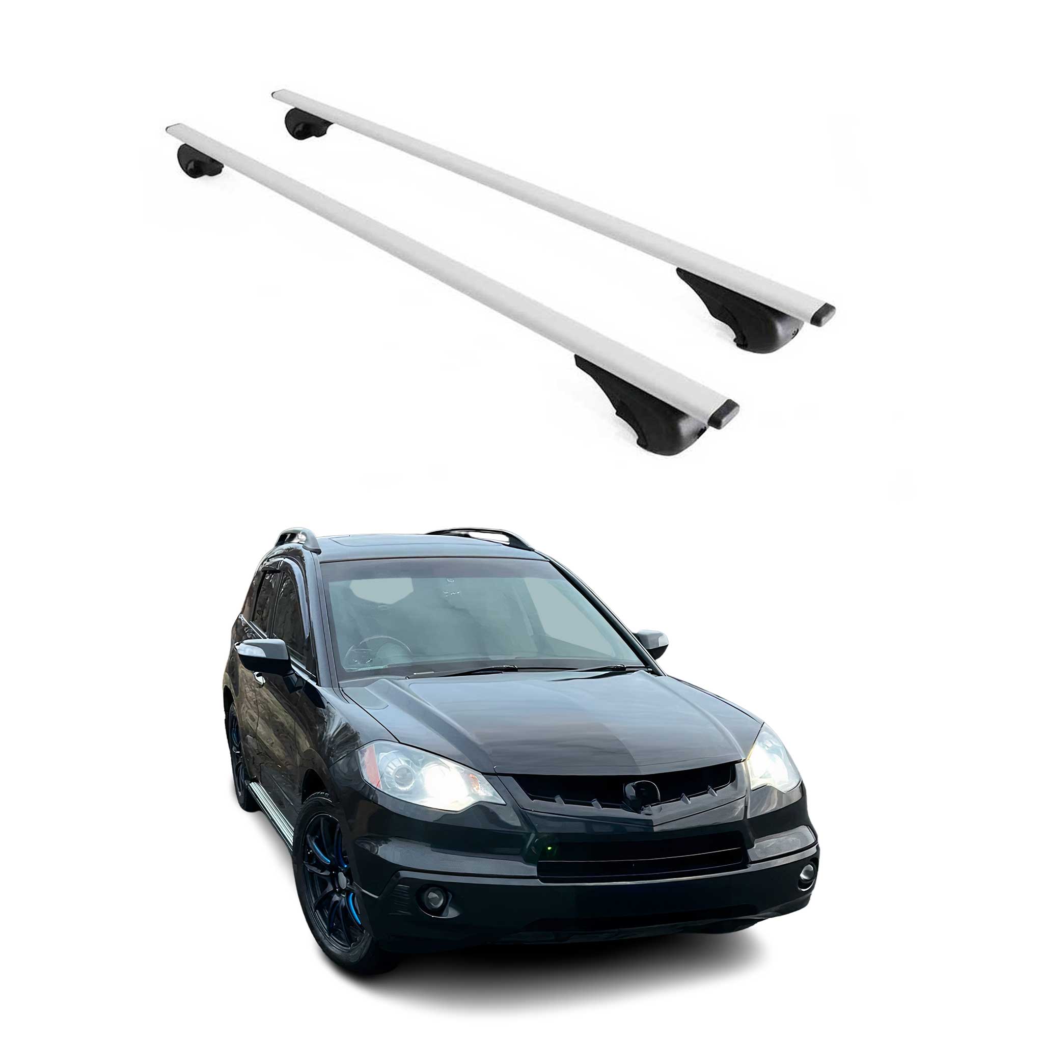 Omac Dachträger Querträger Für Acura Rdx I Ii 2007-2018 – Abschließbar – Max. 75 Kg – 2 Stangen Stahl Silber