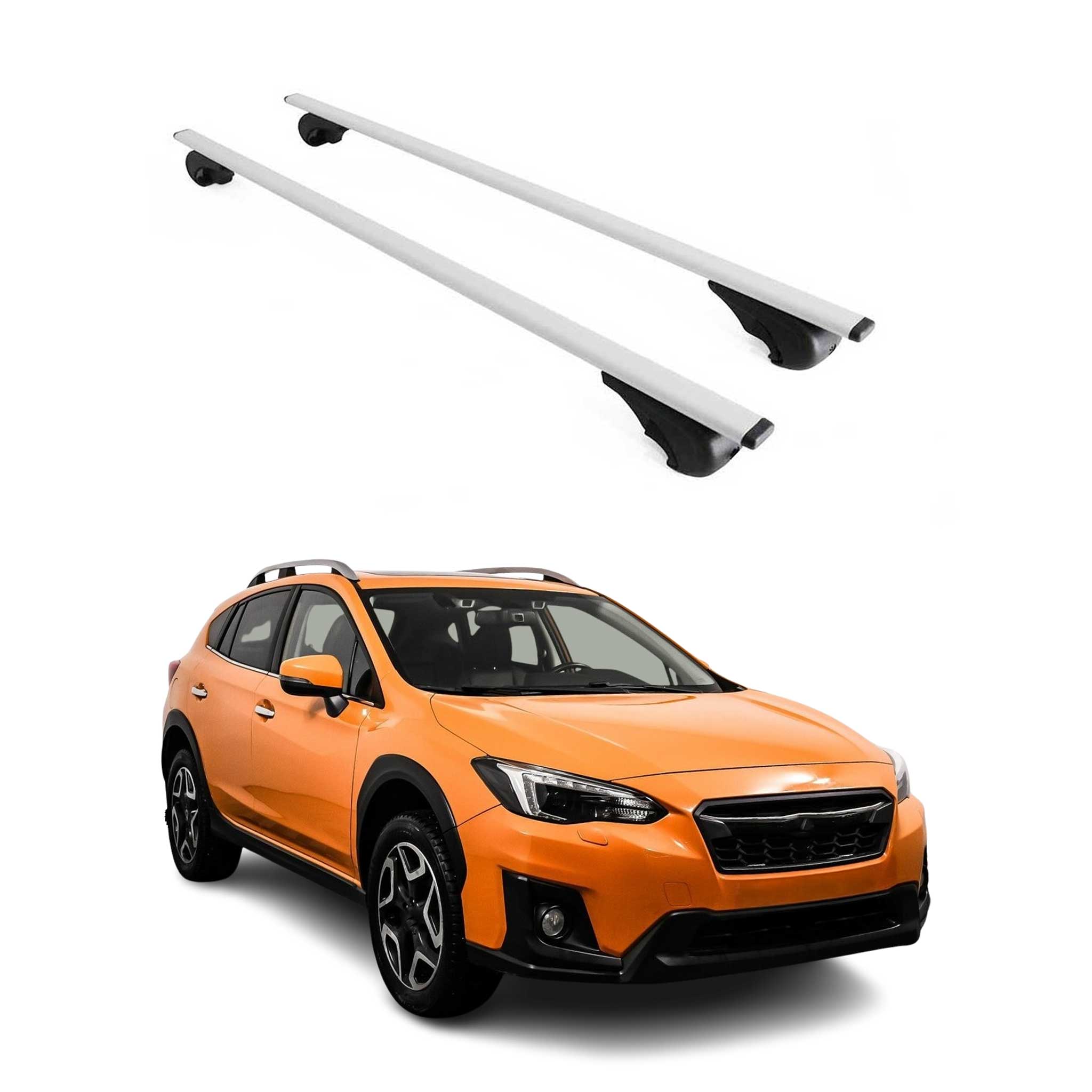 Omac Dachträger Querträger Für Subaru Xv I 2012-2017 – Abschließbar – Max. 75 Kg – 2 Stangen Stahl Silber