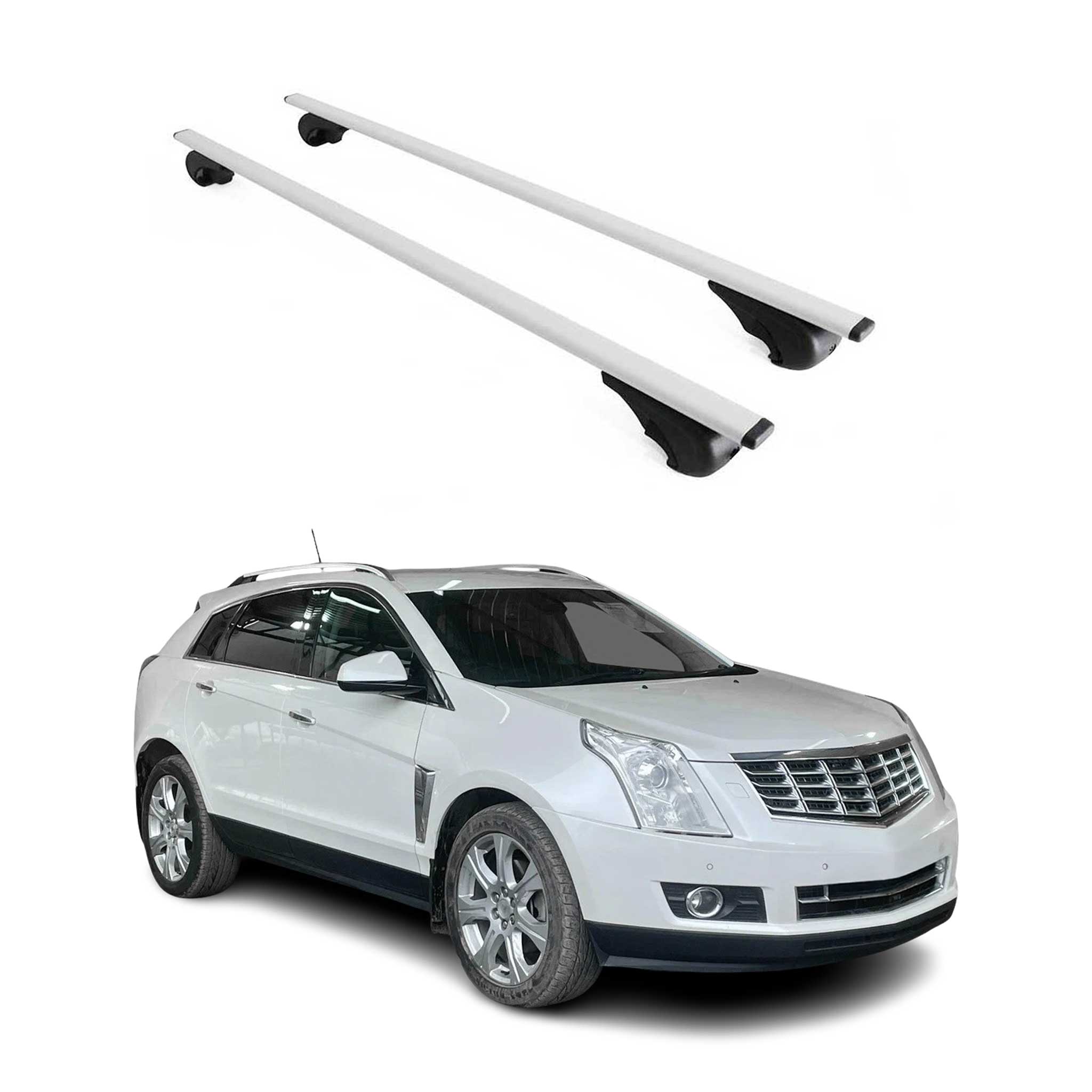 Omac Dachträger Querträger Für Cadillac Srx 2004-2016 – Abschließbar – Max. 75 Kg – 2 Stangen Stahl Silber