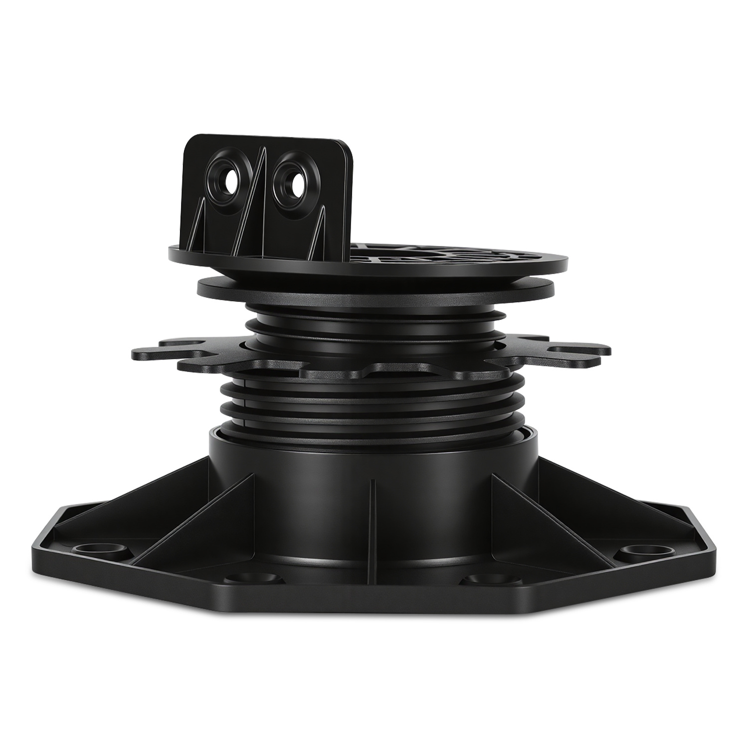 Randaco Soporte Regulable Para Terraza Madera Composite 40-70 Mm Superficie Mate 0-5% Pendiente 20 Piezas