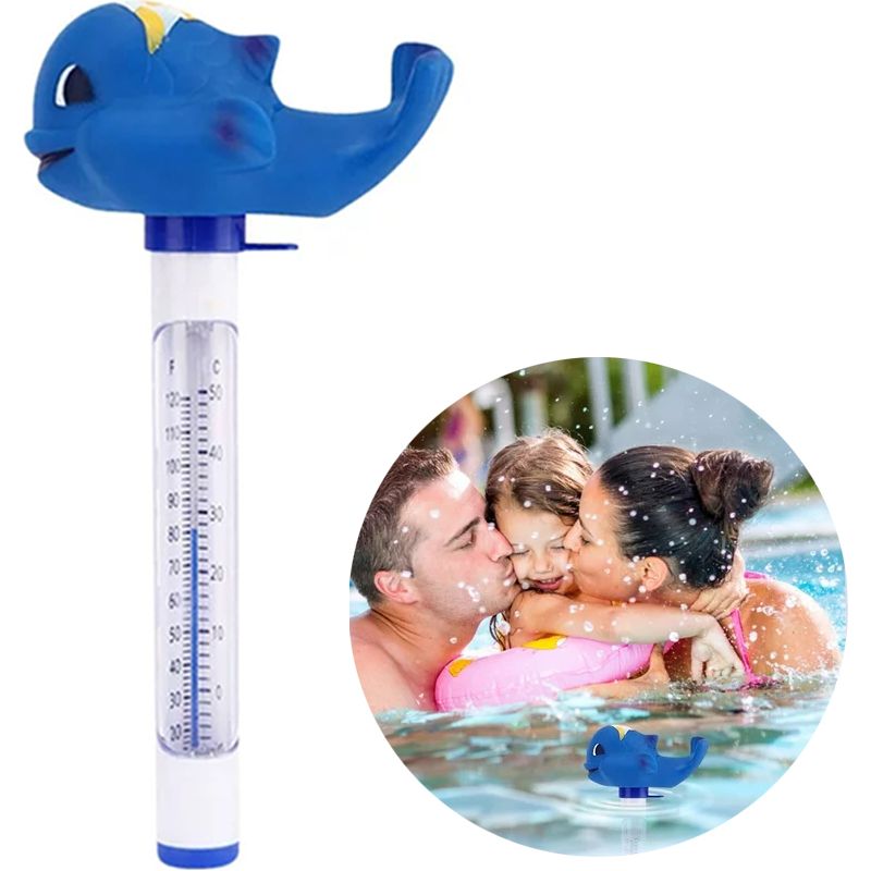 1 Stück Fischthermometer, Poolthermometer, Schwimmthermometer, Babybadethermometer, Temperaturmessgerät Mit Tiermotiv.
