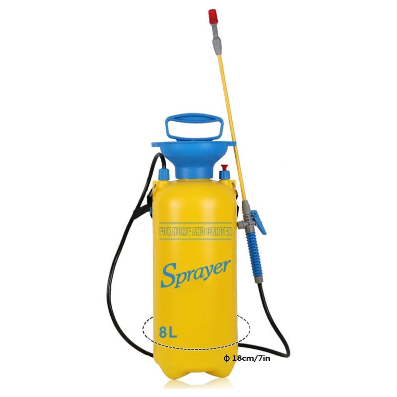 8-liter-druckluftsprühgerät, Schultersprühgerät, Druckspray, Gelb Und Blau