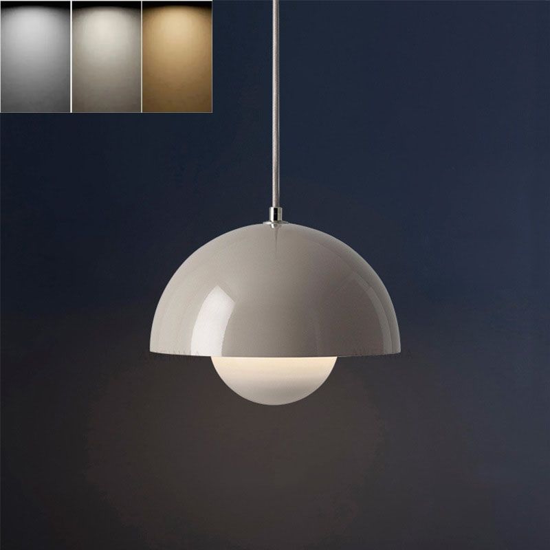 Einbauleuchte Im Nordisch-dänischen Design, E27-fassung, Einstellbare Farbtemperatur Von 3000 K Bis 6500 K, Für Esszimmer Und Schlafzimmer, Grau
