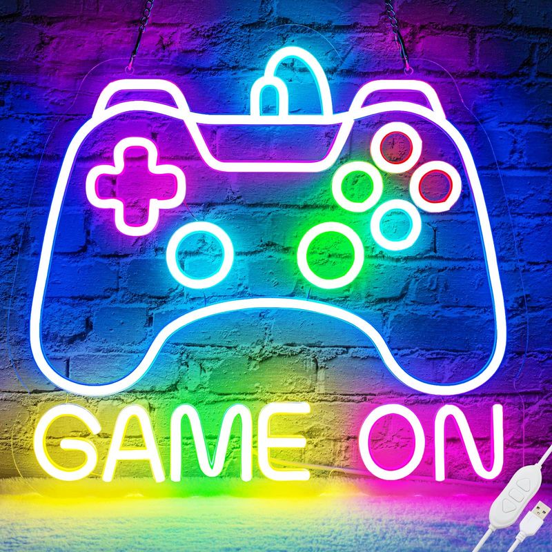 Neonlichter Im Videospiel-design, Dimmbare Led-neonlichter, Perfekt Für E-sport-räume Und Als Geschenk Für Teenager.
