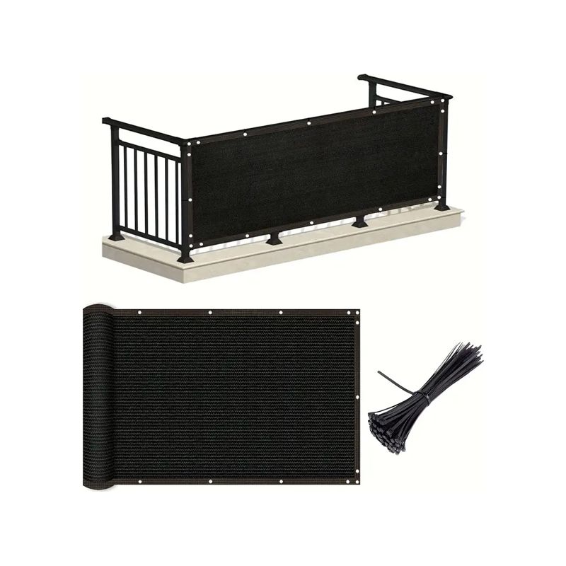 Balkon-sonnenschutz 1 M X 2 M – Strapazierfähiges, Uv-beständiges Netz – Sichtschutz Für Terrasse Und Garten – Vielseitig Einsetzbares Gewebe Für Garten Und Pool