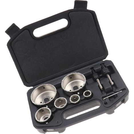 Diamant-lochsägen-set Für Fliesen, 6 Größen Von 22 Bis 73 Mm, Hochwertige Legierung, Präzises Schneiden Von Beton Und Keramik
