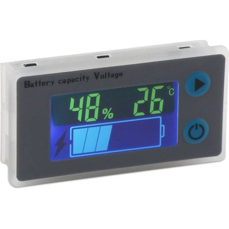 12v Voltmeter Batteriekapazitätsmonitor 10-100v Programmierbare Spannungs- Und Batteriestandsanzeige Voltmeter