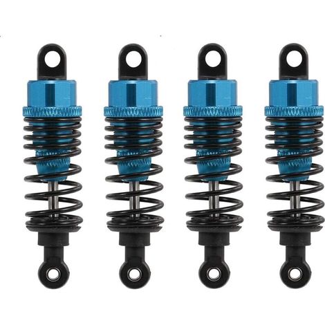 4er-pack Verstellbare 60-mm-stoßdämpfer Aus Metall Für Vorder- Und Hinterachse (blau, 60 Mm)