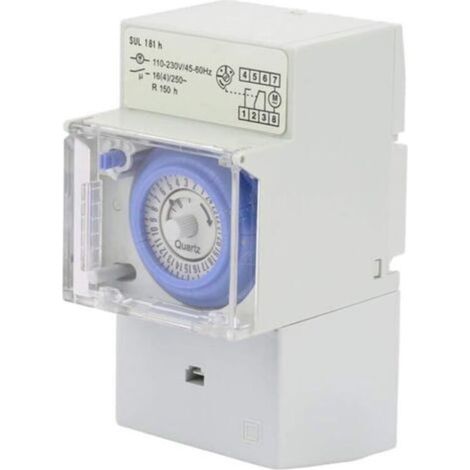 Modulare Zeitschaltuhr 110–230 V, 24 Stunden Programmierbar, Wasserdicht, Mechanisch, Mit 48 Programmen, Für Beleuchtung Und Elektrische Geräte – Sul181h