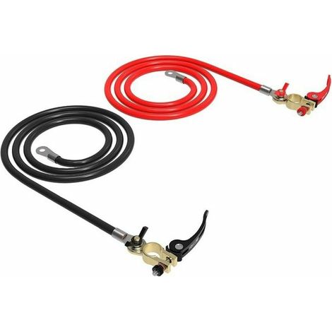 25 Mm² Batteriekabel, 1 M Batteriekabel, 2 Positive Und Negative 25 Mm² Reinkupferkabel, Batteriepole, Batterieanschlüsse - Versailles (1 Paar)