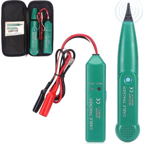 Kabeltester, Tragbarer Kabelsucher Mit Batterie, Professioneller Kabelsucher Zur Ortung Von Netzwerkkabeln Und Telefonleitungen