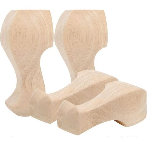 15 Cm Lange Möbelbeine Aus Holz, 4er-set, Europäischer Stil, Massivholz, Geschnitzt, Ersatzmöbelbeine, Dekoration Für Sofa, Schrank, Tisch, Zweisitzer