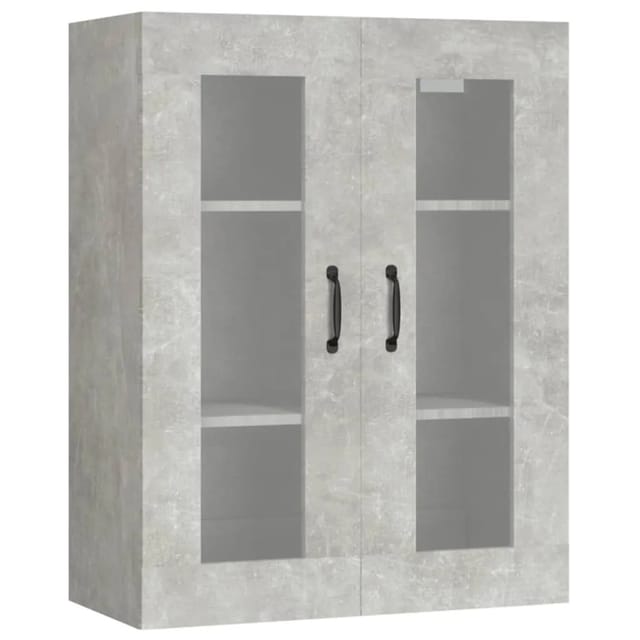 vidaXL Hängeschrank Betongrau 69,5x34x90 cm 812289