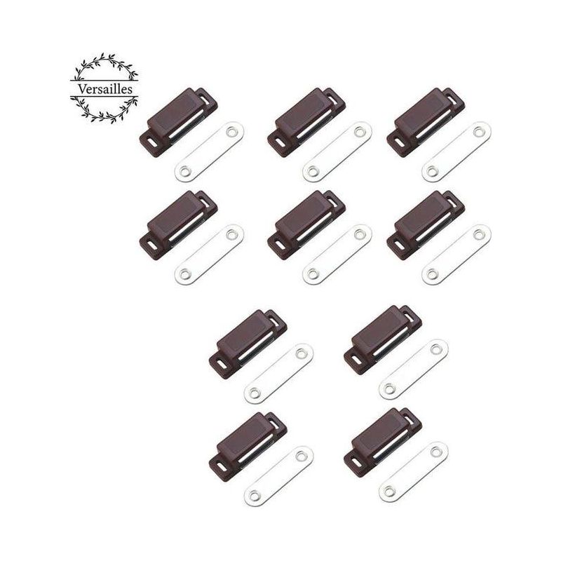 Starker Magnetverschluss – 4 Kg Haltekraft – 10er-pack – Braun – Türmagnet – Magnetverschluss – Schrankmagnet