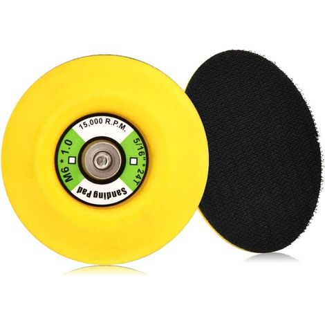 75 Mm (3") Polierscheibe - Feinkörniges Schleifpapier - Zum Kanten-/flächenschleifen (klettpad-kompatibel)