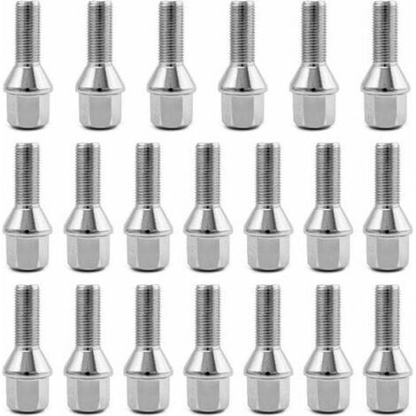 Radbolzen, M12 X 1,25, 28 Mm Schaft, 60°-kegelbolzen, 20er-packung
