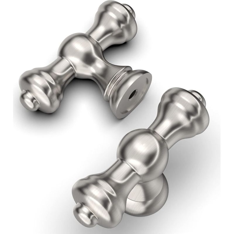Stück Möbelknöpfe Aus Gebürstetem Nickel Im Vintage-stil Für Schränke, Schubladen Und Küchentüren Uk0017