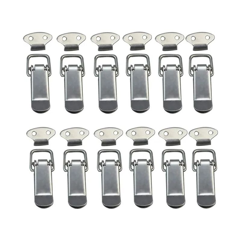 12-teiliges Set Motorhaubenclips, Hebelverschlüsse, Federverschlüsse, Knebelverschluss-federclips, Edelstahl Mit Haken
