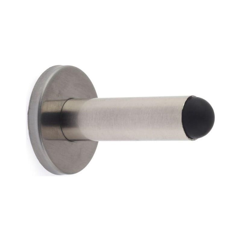 Funktionaler Türstopper Im Stylischen Design Schützt Wände Und Türen Vor Stößen. Hergestellt Aus Edelstahl Mit Matter Oberfläche. Maße: 50 X 78 X 50 Mm.