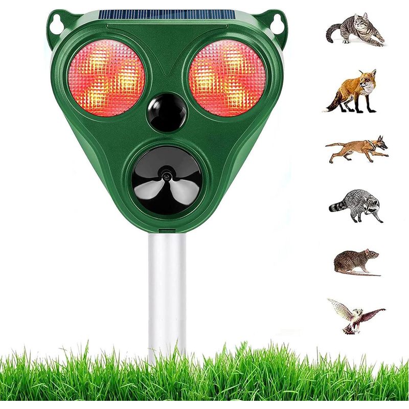 Ultraschall-fuchsabwehrgerät, Katzenabwehrgerät, Ultraschall-katzen- Und Rattenabwehrgerät, Solarbetriebenes Ultraschall-haustierabwehrgerät