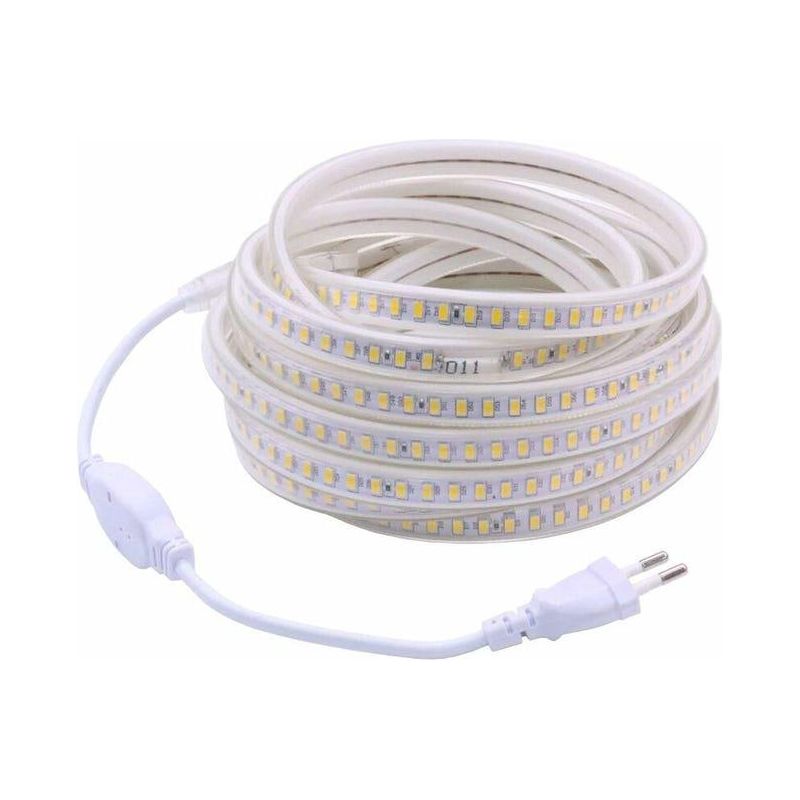 Professioneller Led-streifen, 120 Leds/m – 5 Meter, Warmweiß – Spritzwassergeschützt (ip65) – 840 Lumen/m – Dimmbar