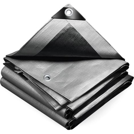 Schutzplane Aus Polyethylen, Extrem Strapazierfähig Und Wasserdicht, Beidseitig Mit Aluminiumösen Versehen, Wasserdichte Abdeckung Für Garten Und Pool, 2 X 3 M