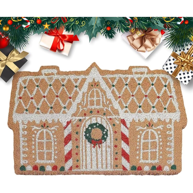 Weihnachtsfußmatte, Fußmatte Für Den Innen- Und Außenbereich, Design: Spice House, Für Eingangsbereich, Wohnzimmer, Küche, Schlafzimmer, Badezimmer – 50 X 80 Cm