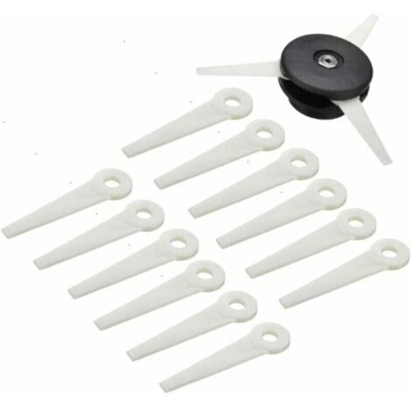 Tête De Débroussailleuse + 12 Lames De Coupe Pour Stihl Polycut 6-3 Fs38 Fs40 Fs45