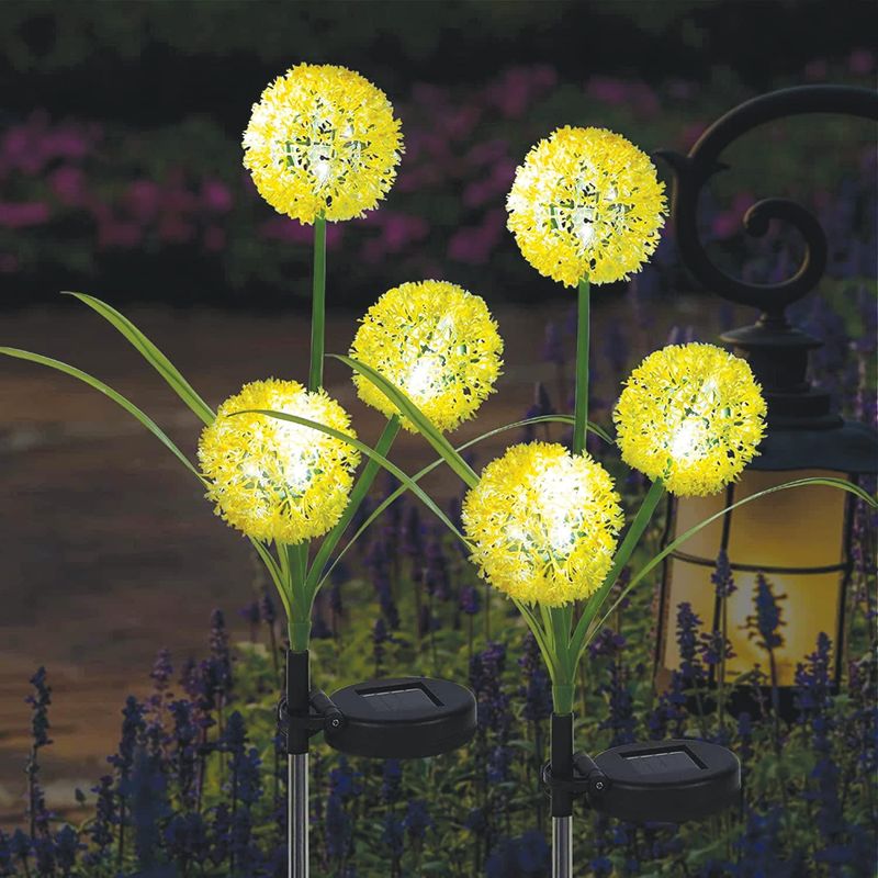 3er-set Solar-gartenleuchten – Warmweiß – 36 Leds – 2 Anzeigemodi – Wasserdicht – Für Garten Und Einfahrt