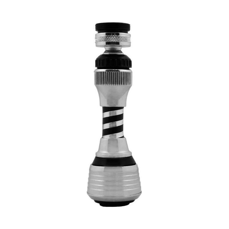360° Drehbarer Wasserhahn-luftsprudler, 12 Cm Langer Schlauch, Wassersparend, 2 Düsen, Kompatibel Mit M22/m24-gewinde