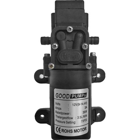 Sjlerst – 12-v-hochdruck-membranpumpe – Druck Bis Zu 0,4 Mpa – Fördermenge 2–3,5 L/min – Robustes Technisches Kunststoffmaterial