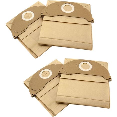 Vhbw 20x Staubsaugerbeutel, Passend Für Kärcher Mv 2, Wd 2, Wd 2000 - Wd 2499, Wd 2200, Wd 2210, Wd 2240, Wd 2250 Staubsauger – Papier, Braun