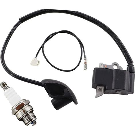 Zündspule Mit Zündkerze Für Freischneider Fs120, Fs120r, Fs200, Fs200r, Fs250, Fs300, Fs350, Fr350, Bt120, Bt120c, Bt121, Bt121z, Fs202 (ersetzt 4134, 400, 1301)