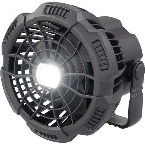 Wiederaufladbarer, Schwarzer Akku-ventilator Mit Fernbedienung, Schwenkfunktion Und Licht W604572