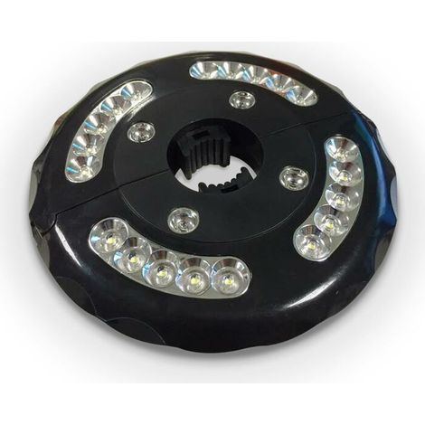 Led-lampe - Schwarz - Für Mittelmast- Und Seitensonnenschirme.