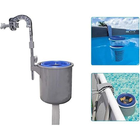 Automatischer, Wandmontierter Oberflächenfilter Mit Verstellbarer Whirlpool-halterung Und Reinigungsset-zubehör Für Schwimmbecken, Gartenteiche, Springbrunnen Und Aquarien