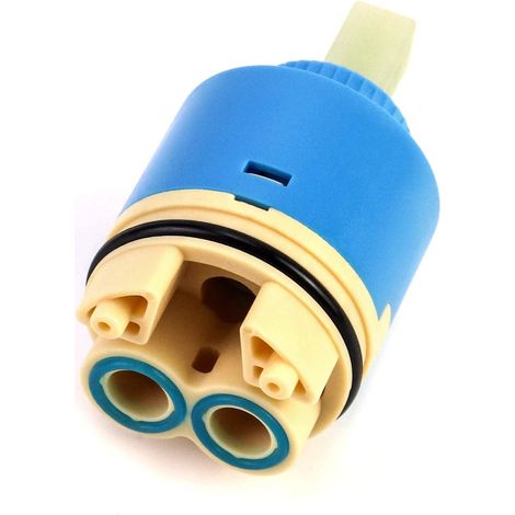 Keramikkartusche Für Keramik-mischbatterie, 40 Mm, Blau, Mit Boden