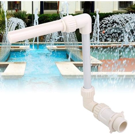 Poolbrunnen Mit Wasserfallfunktion Und Verstellbaren Wassersprinklern. Die Pooldekoration Passt Auf Die Meisten 1,5-zoll-gewinde-einlaufdüsen Über Dem Boden.