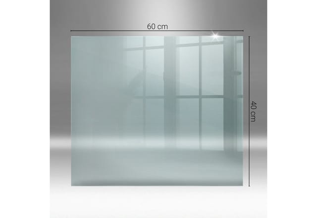 Tulup Glasplatte für Kamin Transparente Glasplatte für Kaminöfen Rechteck 60x40 cm Transparente Funkenschutzplatte Transparente Kamin Glasplatte