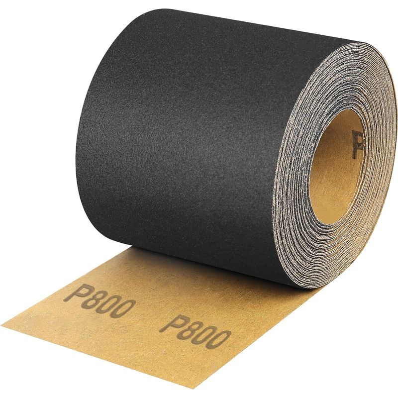 Schleifpapierrolle, Körnung 800, 93 Mm X 10 M, Siliziumkarbid-verstärktes Schleifpapier, Nassschleifpapierrolle Für Metall Und Holz, Für Exzenter- Und Handschleifer