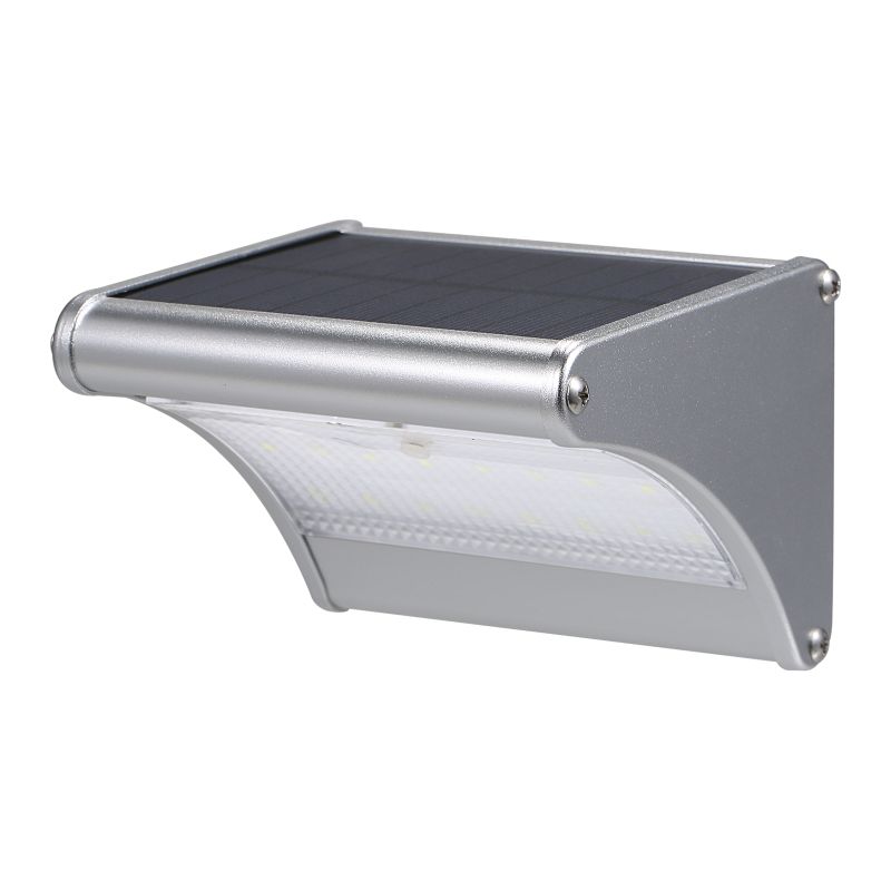 Solar-wandleuchte Mit Radar-bewegungsmelder, Wasserdicht, Gehäuse Aus Aluminiumlegierung