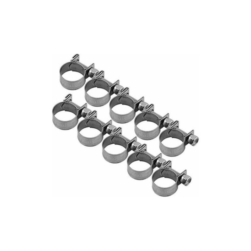 Packung Mit 10 Robusten Edelstahl-schlauchschellen Für Kraftstoffleitungen (6–20 Mm). Optional Auch In Anderen Größen (13–15 Mm) Erhältlich. – Trimec