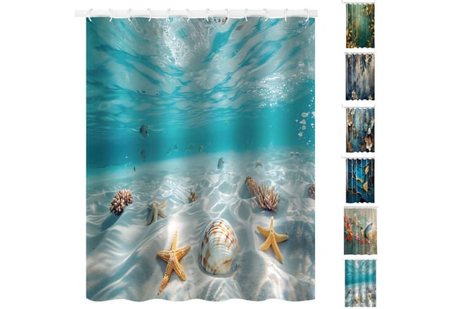 SANILO Duschvorhang Waterworld 180 x 200 cm