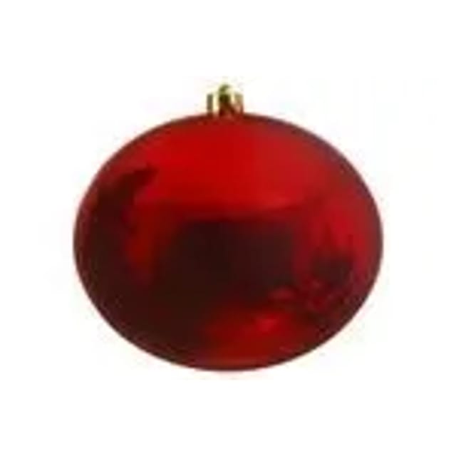 Kaemingk Weihnachtsbaumkugeln Bruchfest 25 cm 1 Stueck Rot Glanz