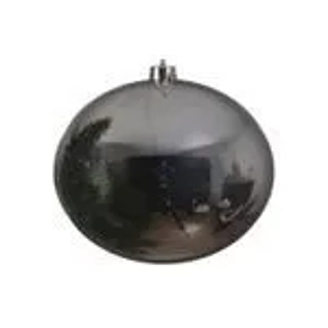 Kaemingk Weihnachtsbaumkugeln Bruchfest 25 cm 1 Stueck Silber Glanz